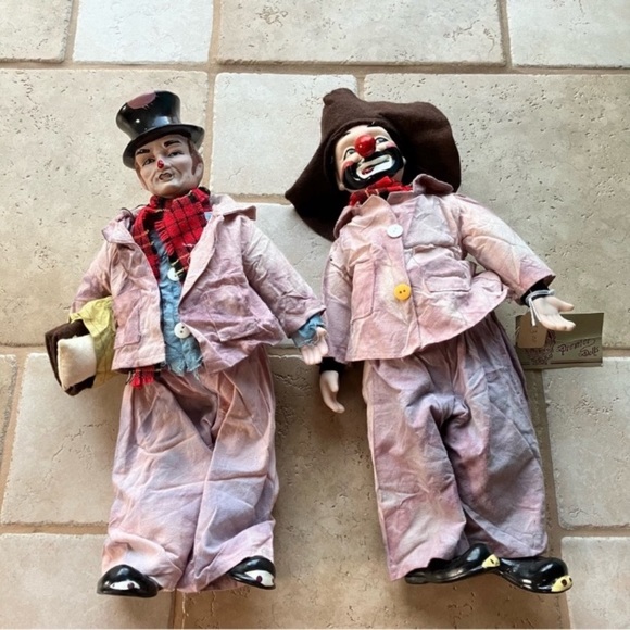 Vintage Other Vintage Premier Dolls Porcelain Hobo Hobo Clown Set